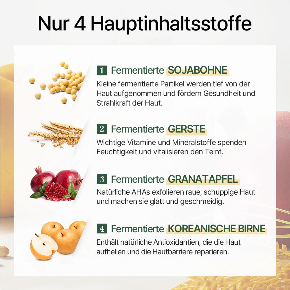 mixsoon Bean Essence 50ml Serum - Feuchtigkeitsspendend - Essenz-Serum für natürliche Haut, 50 ml