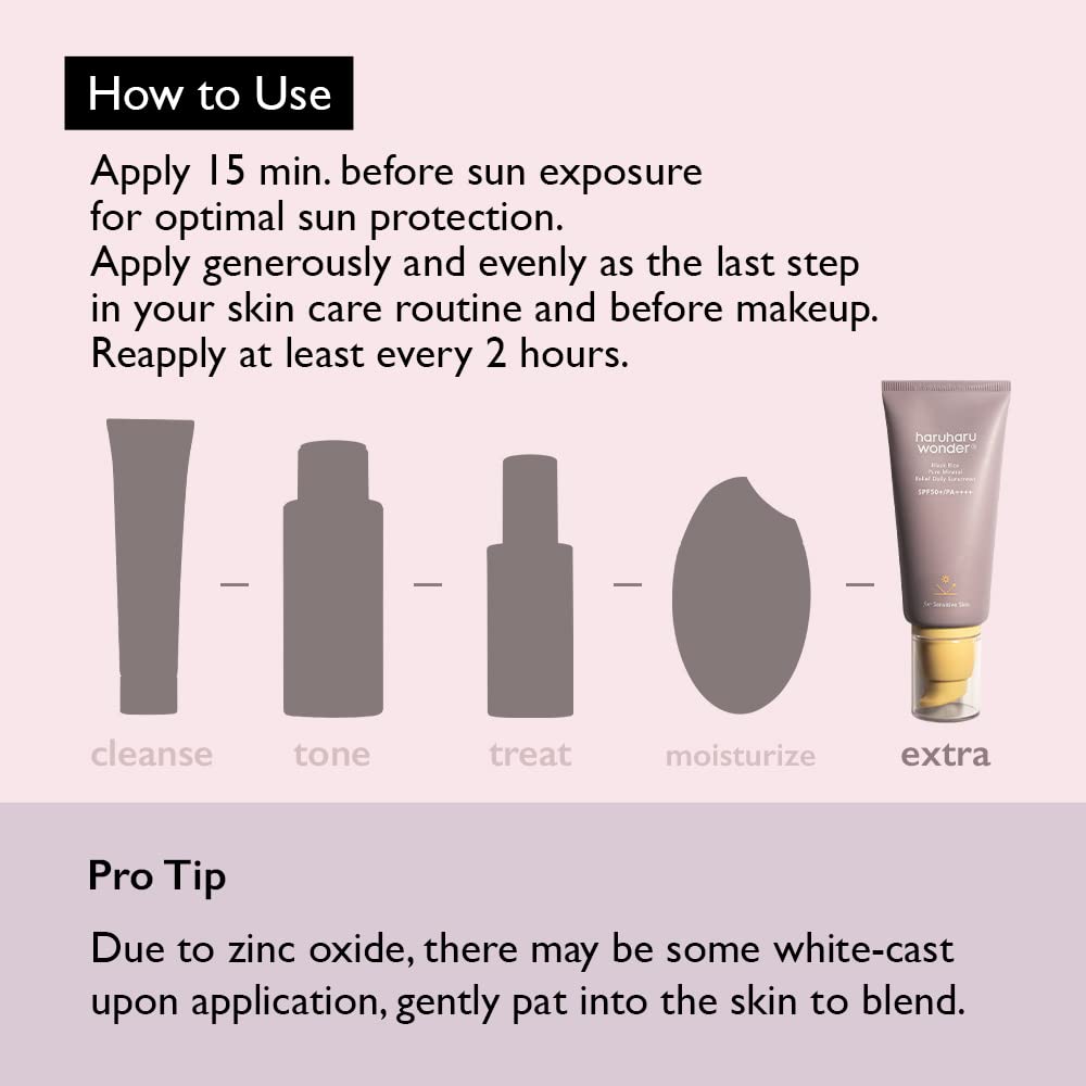 Haruharu Wonder Black Rice Sunscreen SPF50+/PA