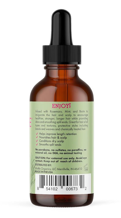 Mielle Organics Mielle Rosemary Mint Kopfhaut- und Haarstärkungsöl für gesundes Haarwachstum, 2 oz 59 ml