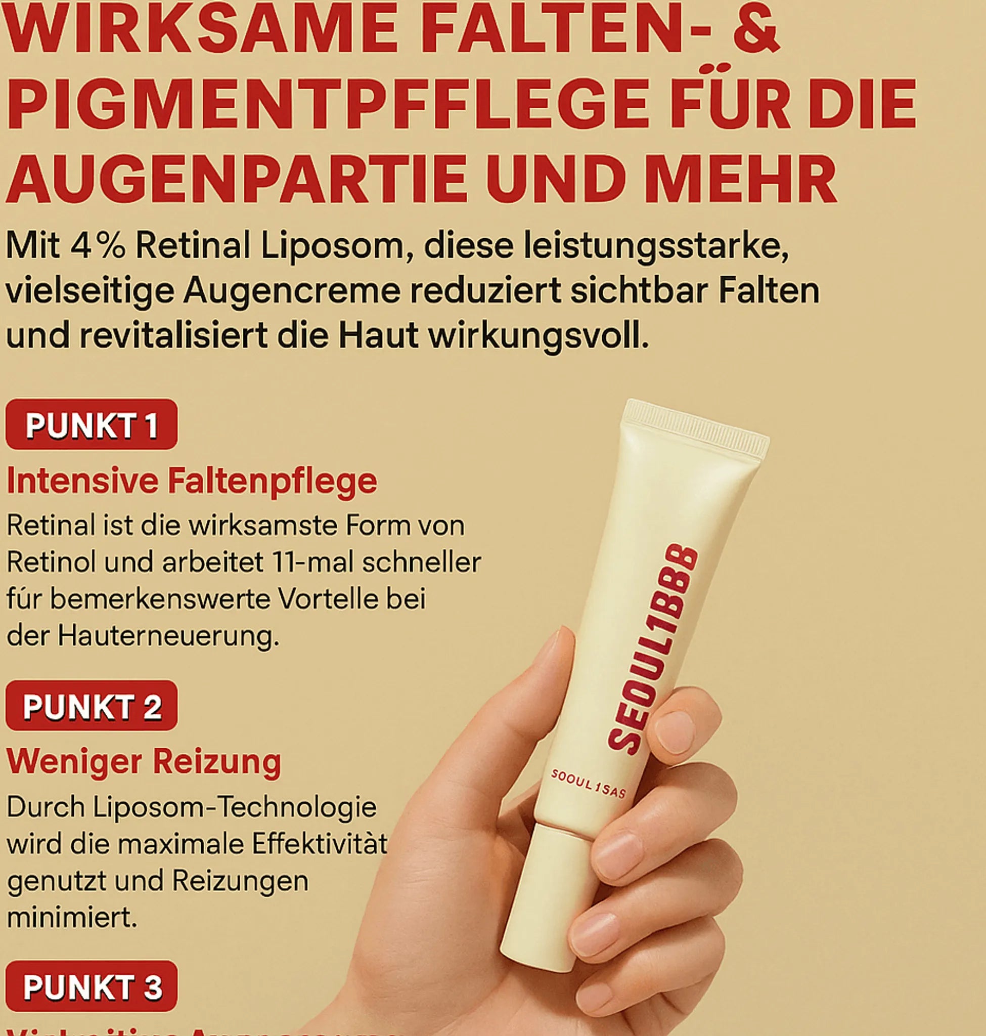 K-Secret Seoul 1988 Retinal Liposome 4% + Fermented Bean Eye Cream (30 ml)