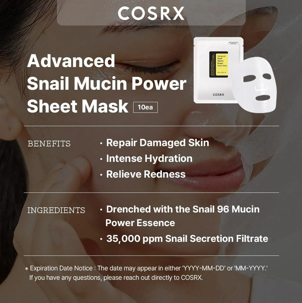 Cosrx Advanced Snail Mucin Power Essence Sheet Mask
