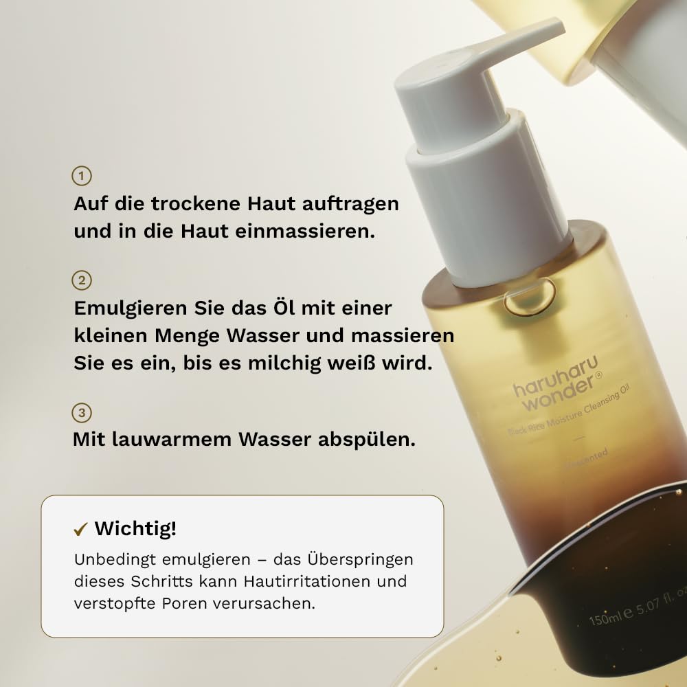 Haruharu Wonder Black Rice Moisture Deep Cleansing Oil 150 ml