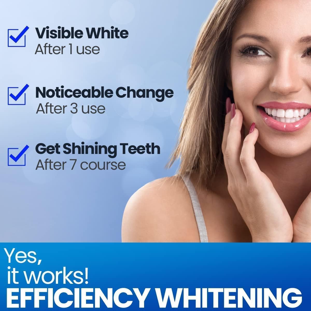 Bleaching Zähne White Stripes Zähne, Vinmall Zahnaufhellung Whitening Strips, zahn bleaching aufhellung, Professionelle zahnweiss bleaching stripes, Minze Geschmack, Schnelles Entfernen Aller Flecken