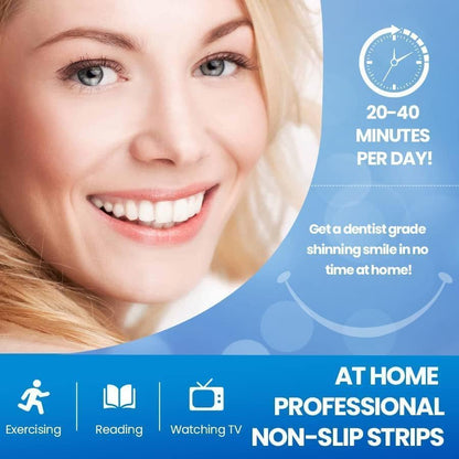 Bleaching Zähne White Stripes Zähne, Vinmall Zahnaufhellung Whitening Strips, zahn bleaching aufhellung, Professionelle zahnweiss bleaching stripes, Minze Geschmack, Schnelles Entfernen Aller Flecken