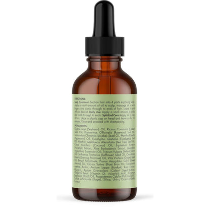 Mielle Organics Mielle Rosemary Mint Kopfhaut- und Haarstärkungsöl für gesundes Haarwachstum, 2 oz 59 ml