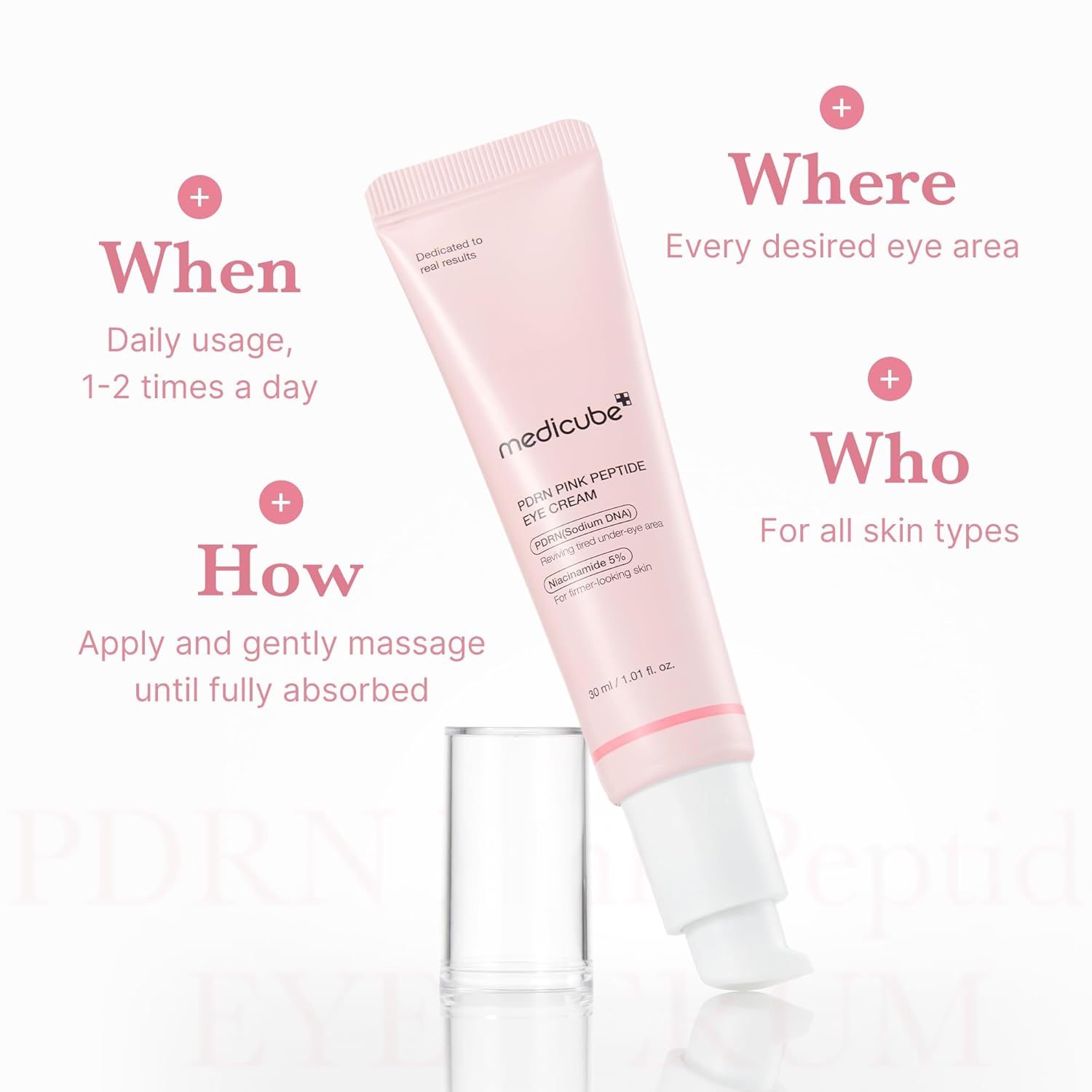 Medicube PDRN Pink Peptid-Augencreme, 30ml