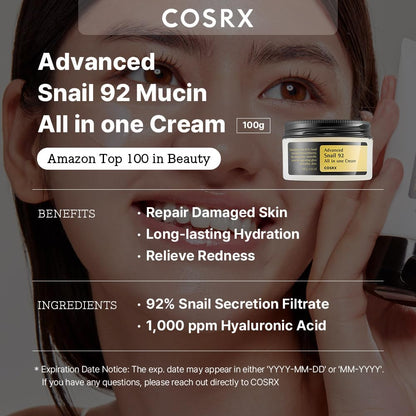 COSRX Advanced Snail 92 Gesichtscreme All in one Cream 100 g