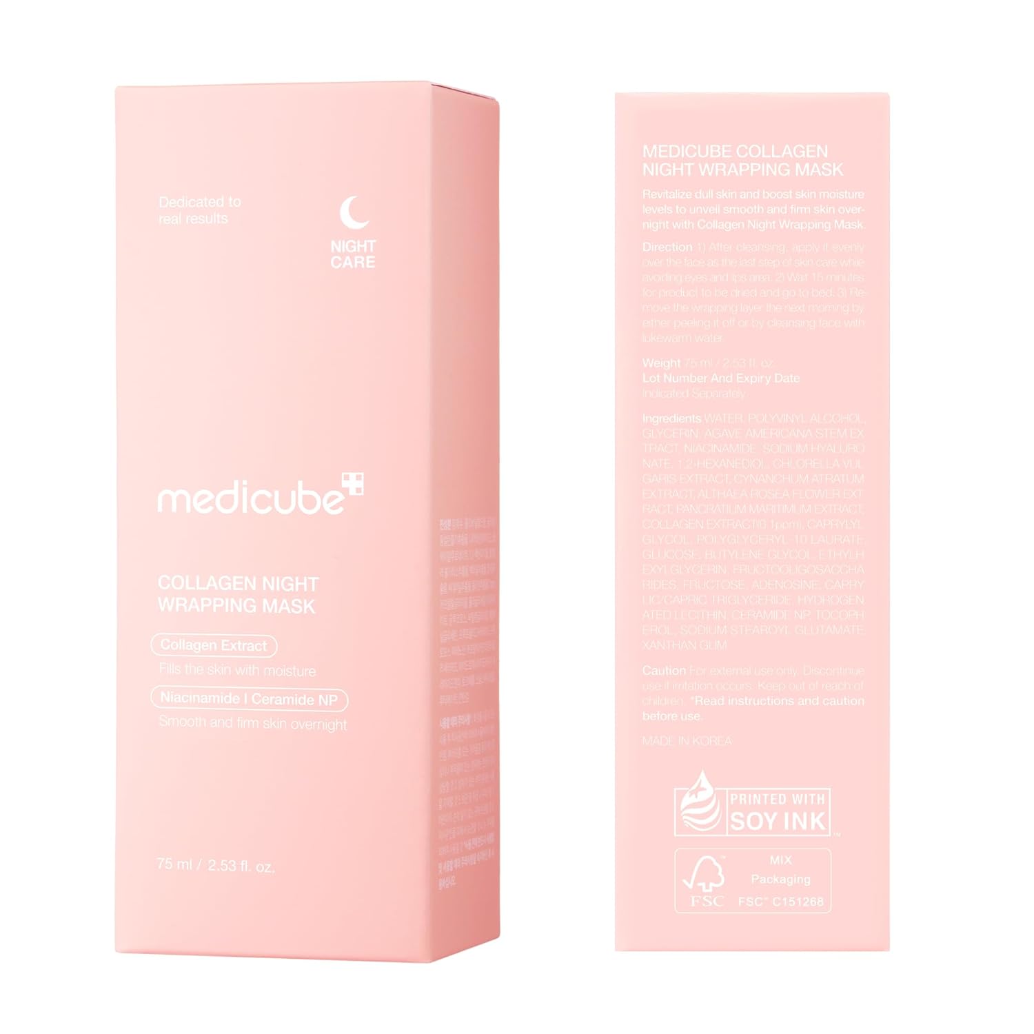 Medicube Collagen Night Wrapping Cream | Korean skincare (75ml)