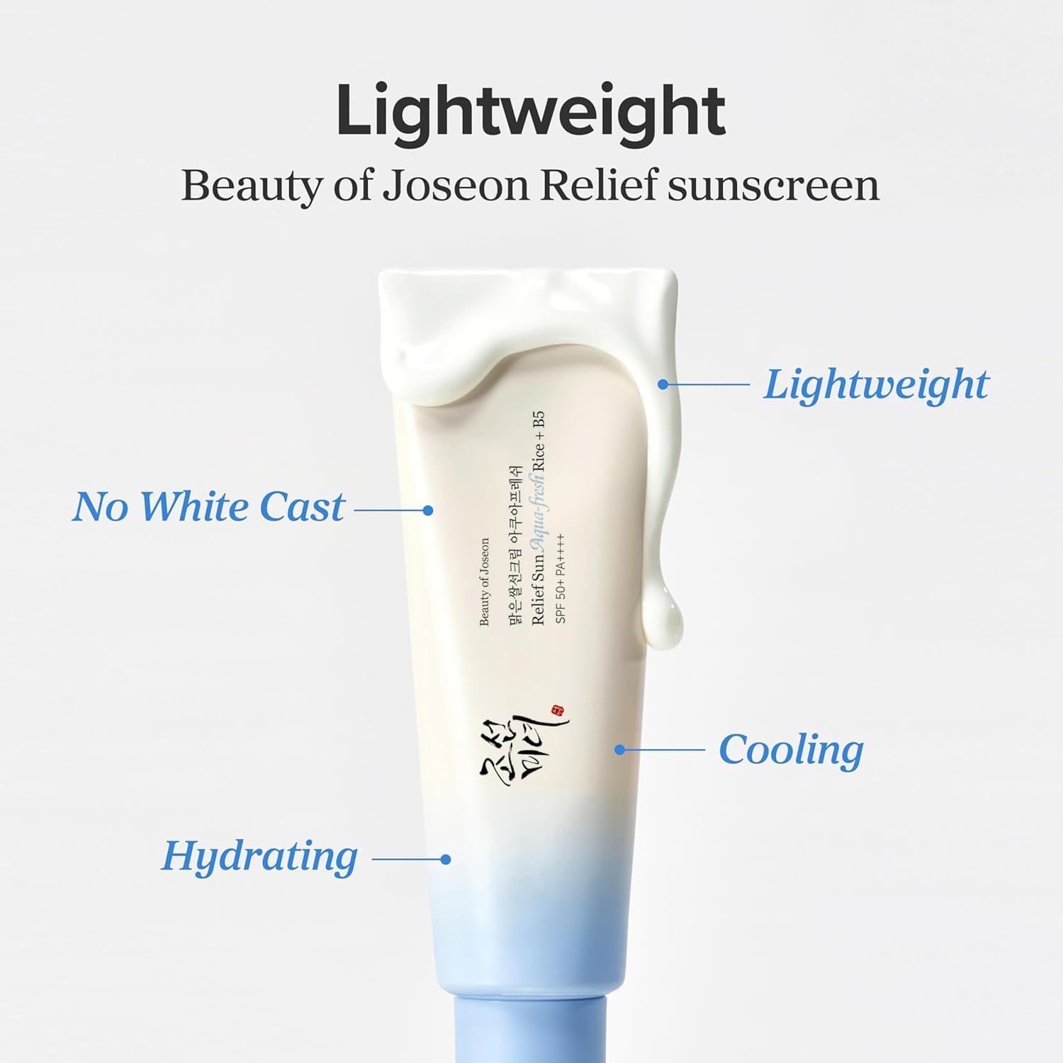 Beauty of Joseon Relief Sun Aqua Fresh Bräunungscreme Rice + B5 SPF50 PA++++ 50 ml