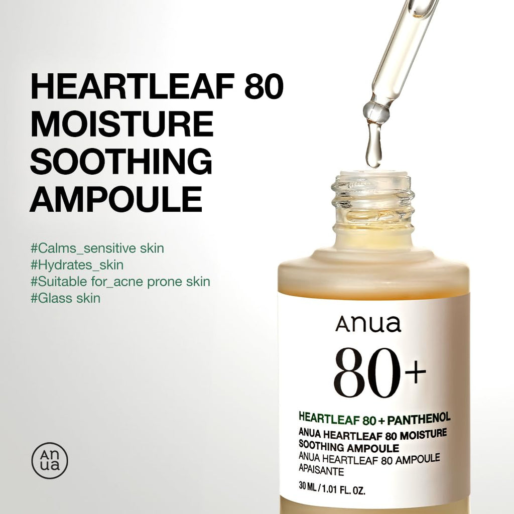 Anua – Heartleaf 80 % Moisture Soothing Ampoule 30 ml