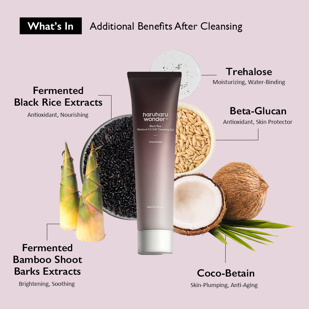 Haruharu Wonder Black Rice Moisture 5.5 Soft Cleansing Gel – (100 ml)