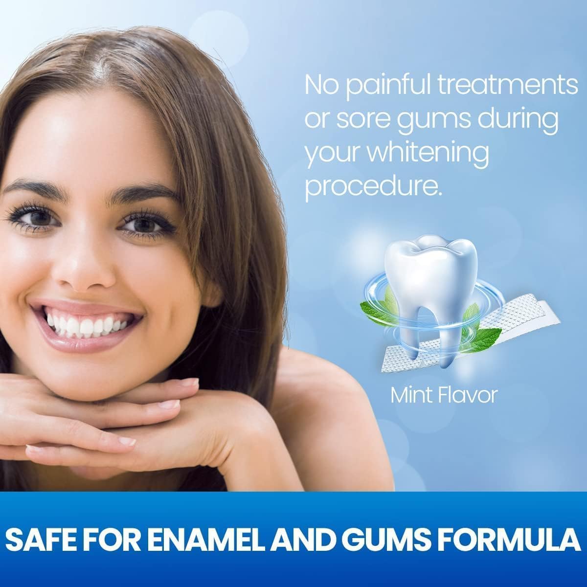 Teeth whitening, teeth bleaching (56 strips) 