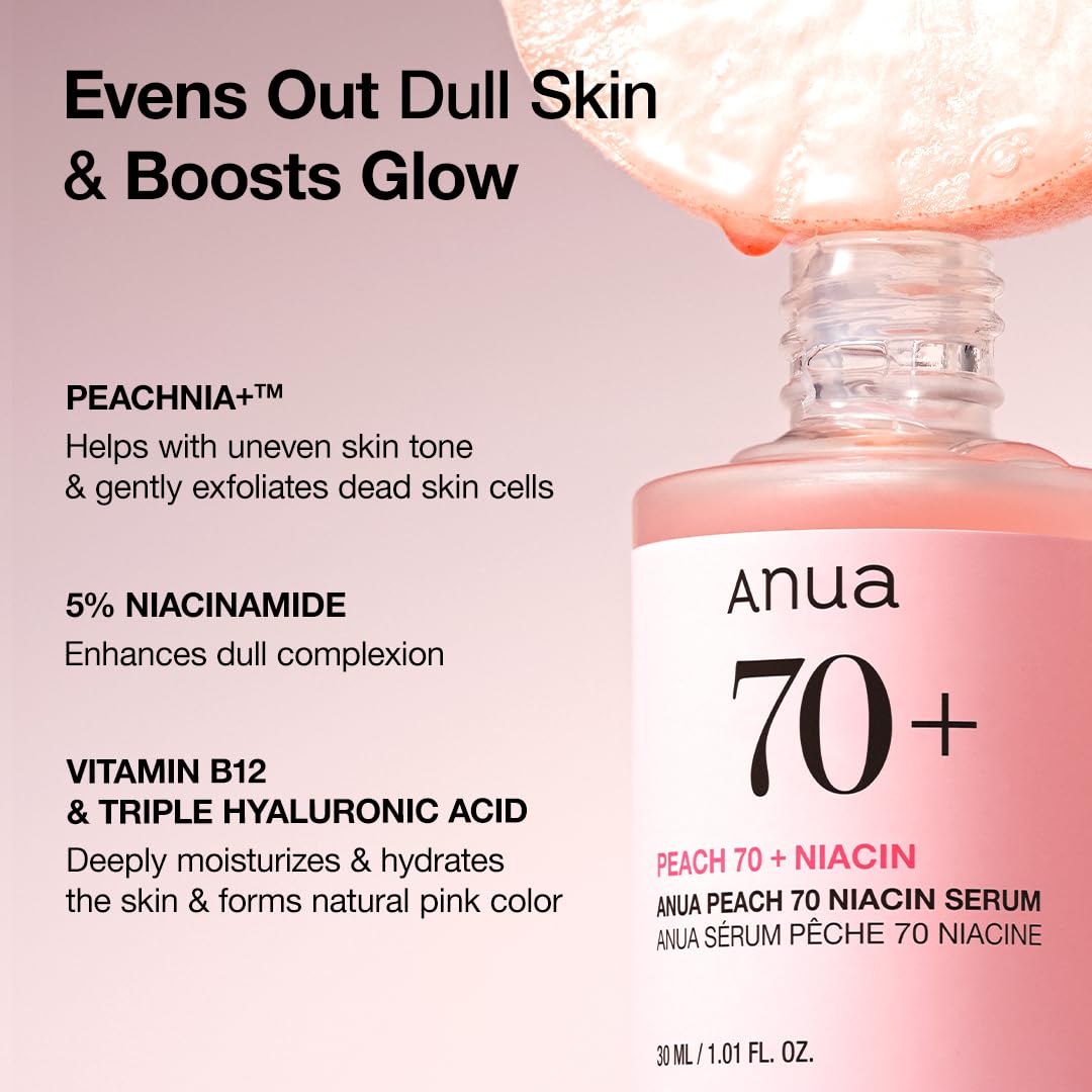 Anua, Pfirsich-70% Niacin-Serum, 30 ml