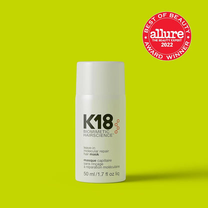 K18 Leave-In Molecular Repair Hair Mask Pflege ohne Spülung für sehr trockenes und geschädigtes Haar 50 ml