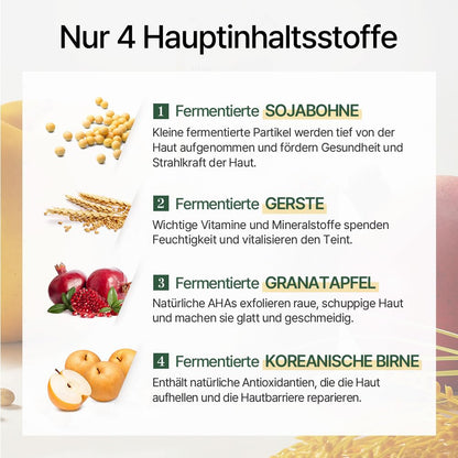 mixsoon Bean Essence 50ml Serum - Feuchtigkeitsspendend - Essenz-Serum für natürliche Haut, 50 ml