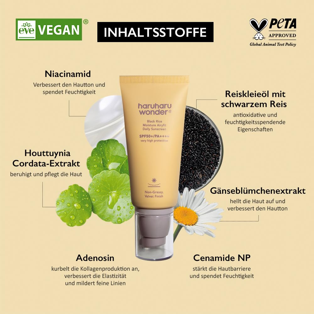 Haruharu Wonder Black Rice Bräunungscreme SPF50+/PA++++ 50 ml