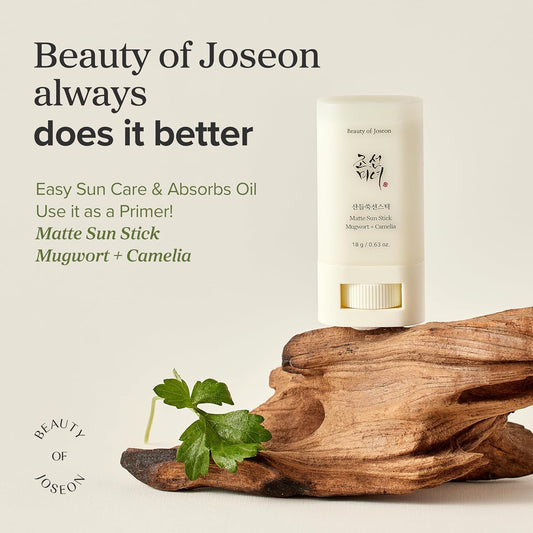 Beauty of Joseon Matte Sun Stick Stäbchen für die Breunung Mugwort + Camelia 18 g