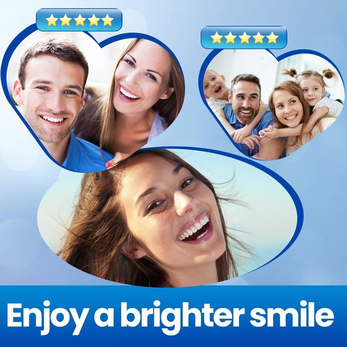 Bleaching Zähne White Stripes Zähne, Vinmall Zahnaufhellung Whitening Strips, zahn bleaching aufhellung, Professionelle zahnweiss bleaching stripes, Minze Geschmack, Schnelles Entfernen Aller Flecken