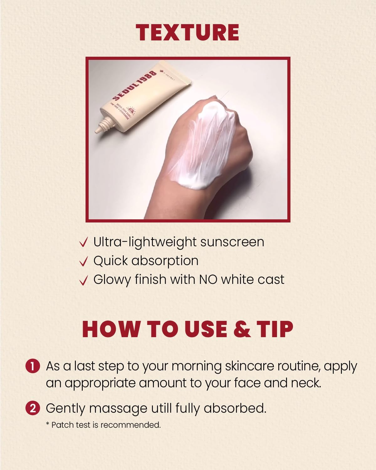 K-SECRET Seoul 1988 Sun Gesichtssonnenschutz SPF 50 mit Kiefer-Extrakt und Ceramiden