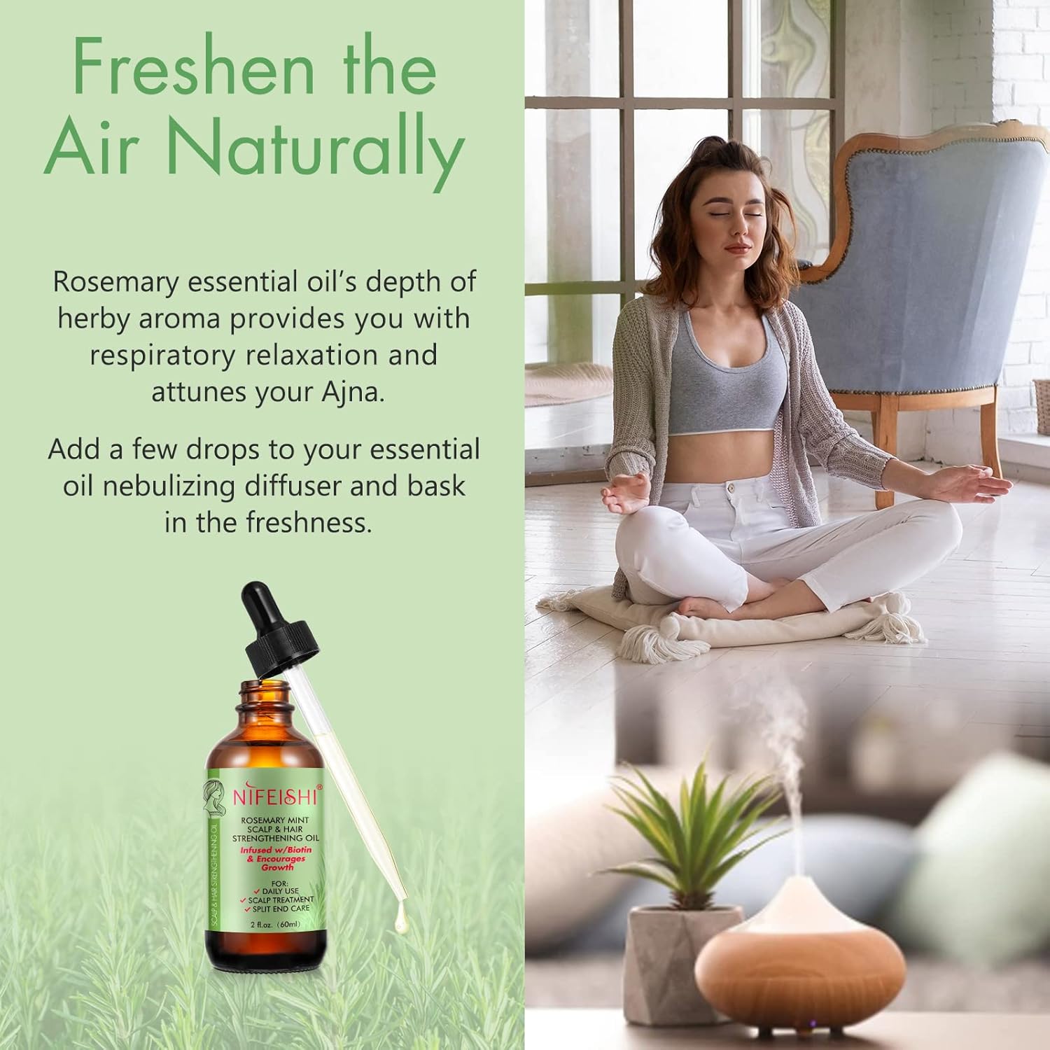 Nifeishi Rosemary Oil Hair, 60ml