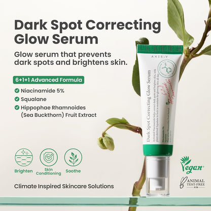 Axis-Y Dark Spot Correcting Glow Serum Brightens & Moisturizes - 50ml
