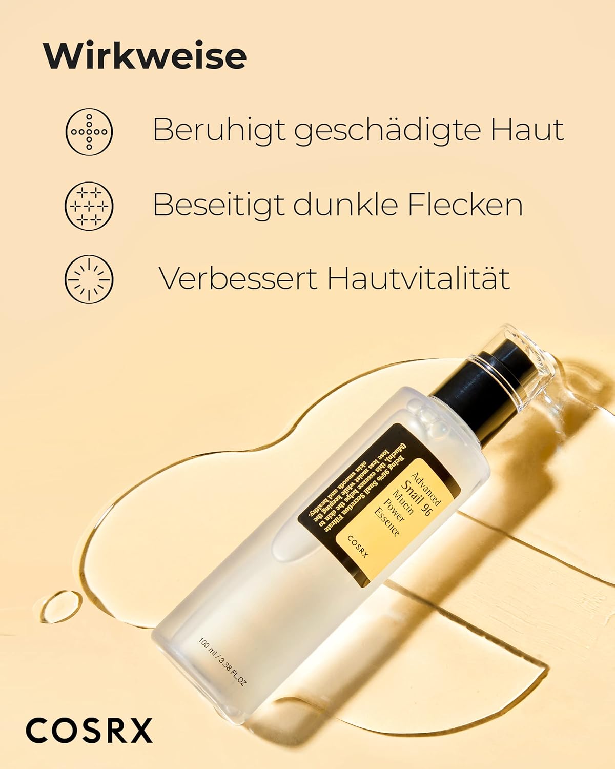 COSRX Advanced Snail 96 Feuchtigkeitsspendende Essenz Mucin Power Essence 100 ml