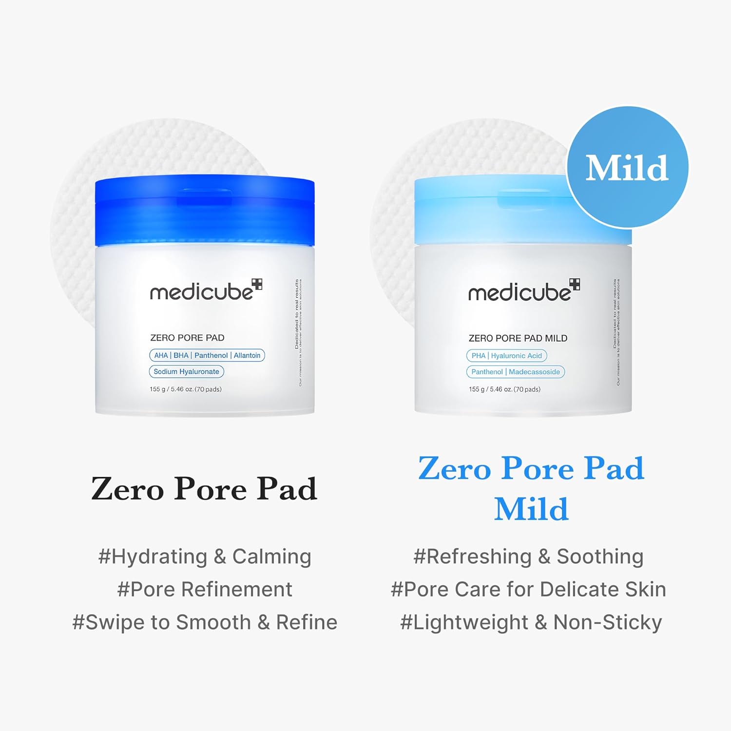 Medicube Zero Pore Pad Mild Peeling Pads 70 Stück