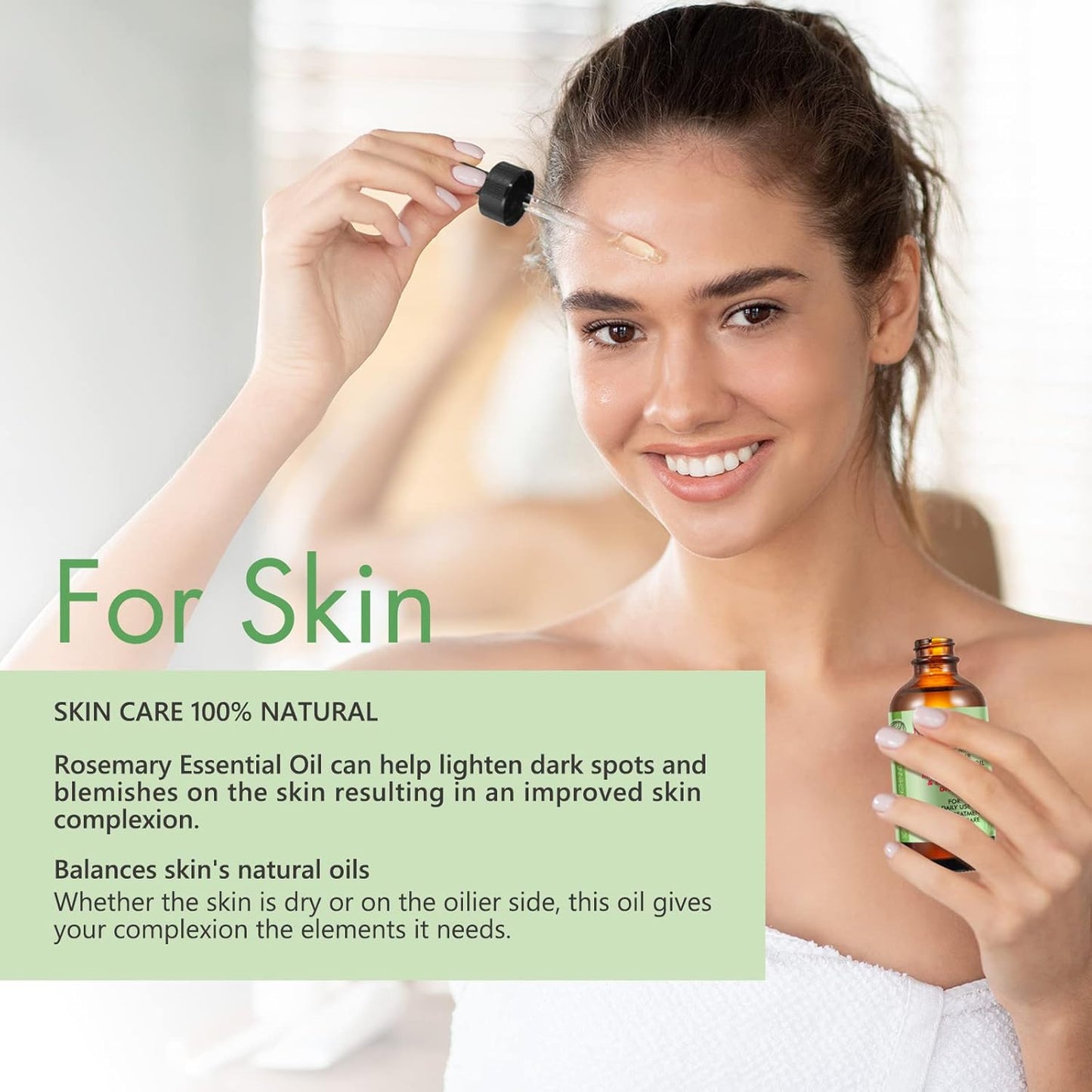 Nifeishi Rosmarinöl Haare und Silikon Kopfhaut Massagebürste, Rosemary Oil for Hair, Stärkendes Öl für Gesundes Haarwachstum
