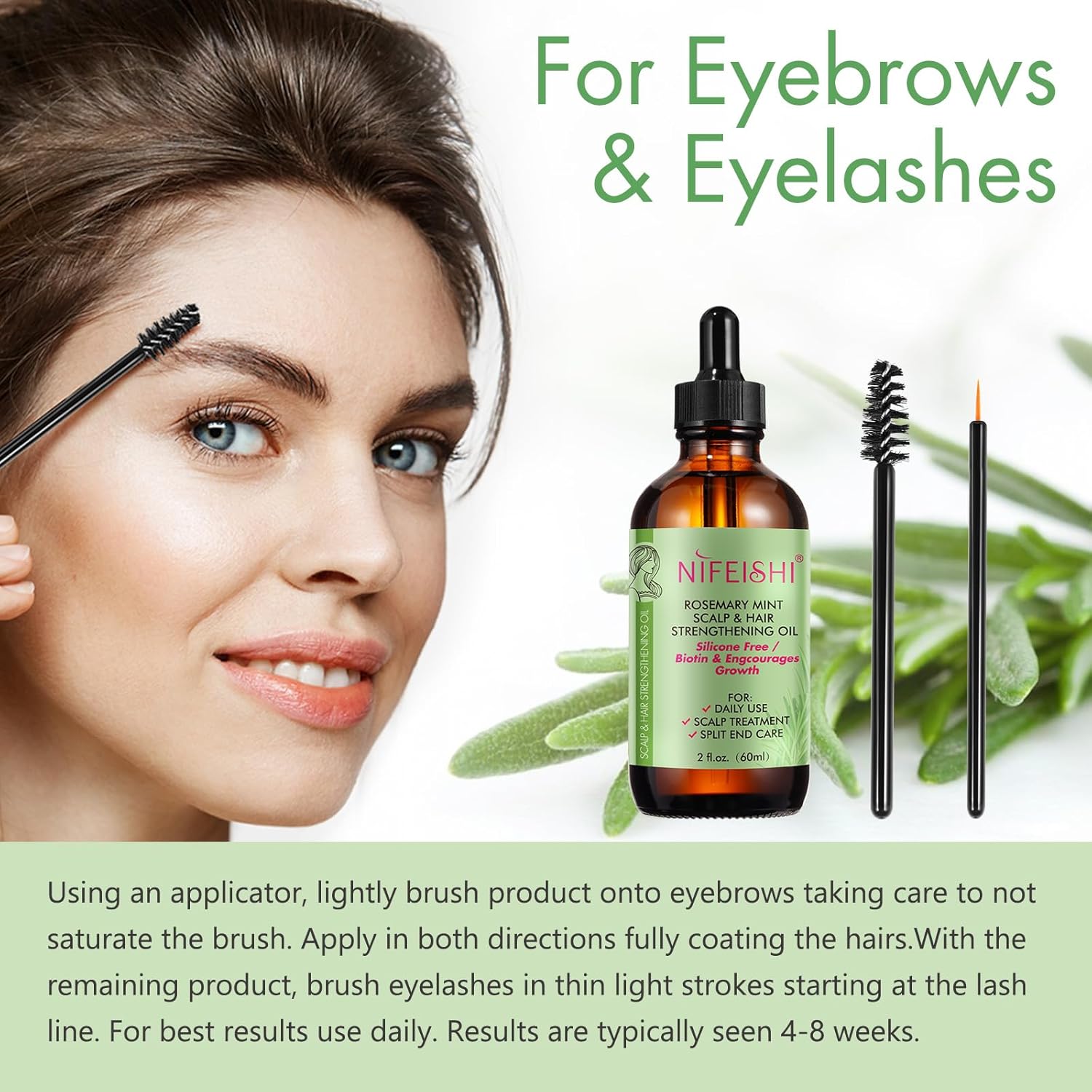 Nifeishi Rosmarinöl Haare, 60ml