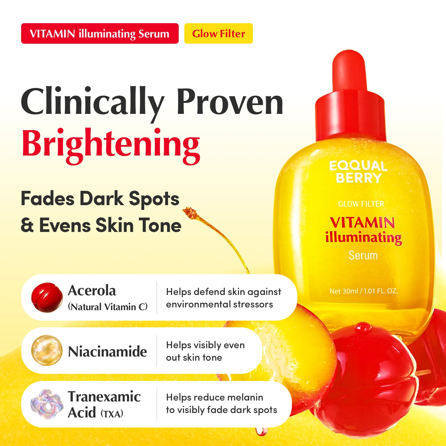 Eqqualberry Vitamin Illuminierendes Serum 30 ml