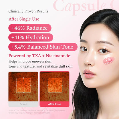 Medicube TXA Niacinamide Capsule Cream 55 g – 2-Phasen-Kapselcreme gegen ungleichmäßigen Hautton mit TXA, Niacinamid, Hyaluron & Ceramiden