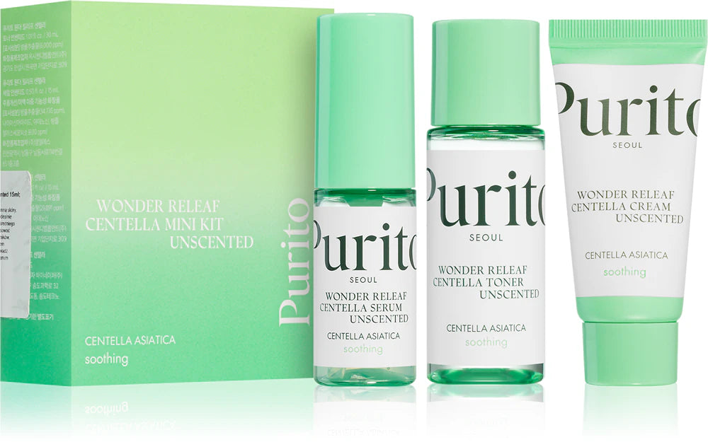 Purito Wonder Releaf Centella Unscented Mini Kit